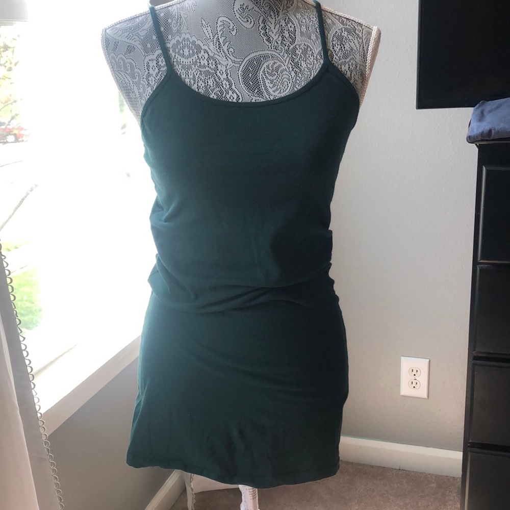 Dark green tank